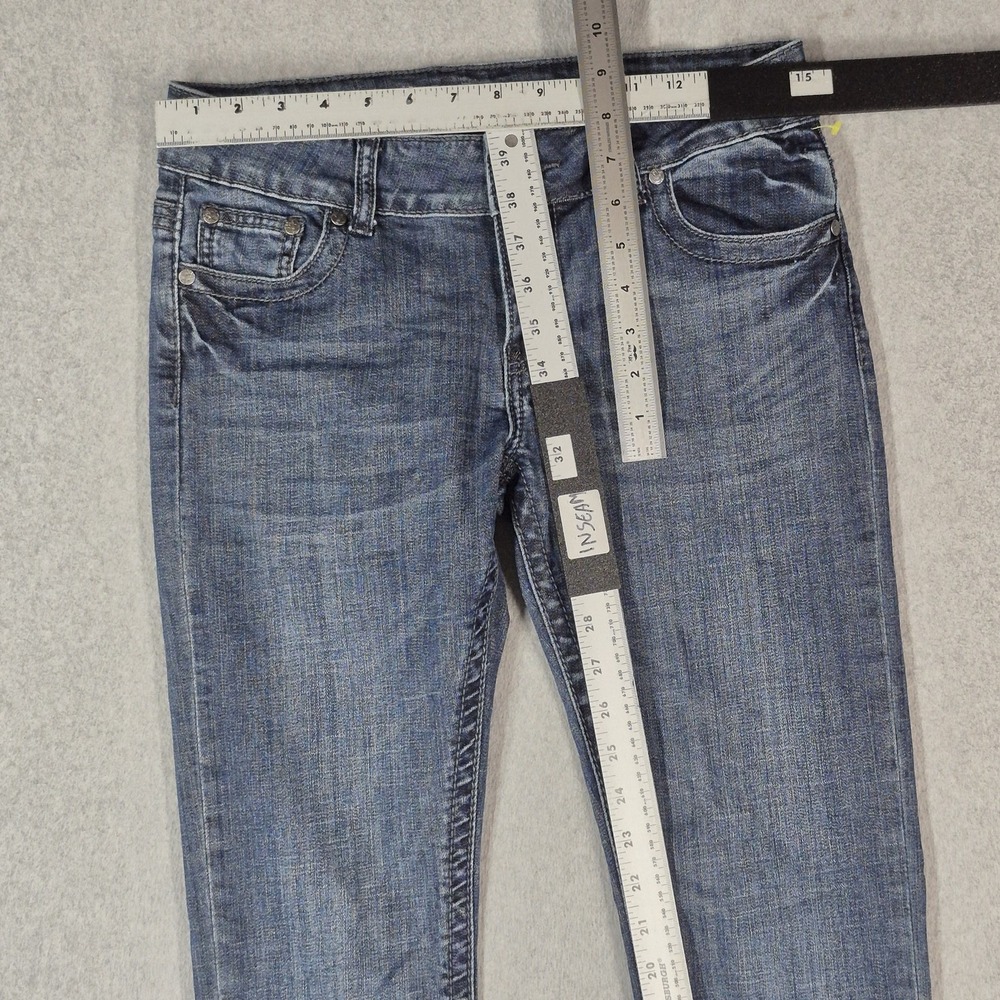 STRETSON Women Jeans 8 LONG Blue Denim Pixie Stix Skinny 32" Inseam Stretch - Picture 9 of 13